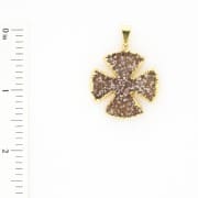 Druzy Shape - Maltese Cross - 7090