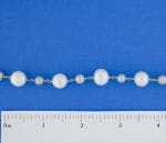 White/Gray Pearls 10mm/6.5mm Gold Vermeil