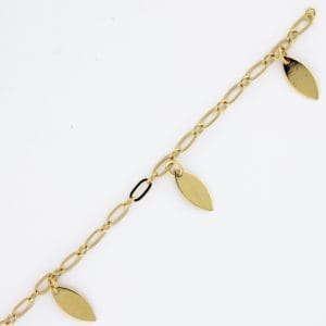 Jasmine small with Leaf Dangle large