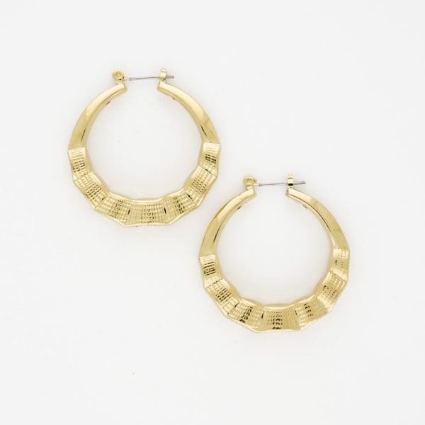 HHE-001 Hollow Hoop Earrings