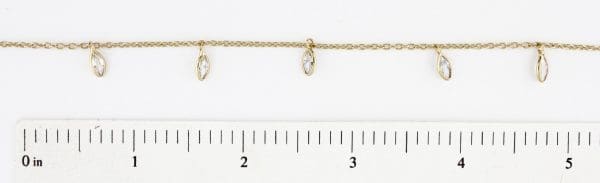 CZ Marouis Dangle Chain