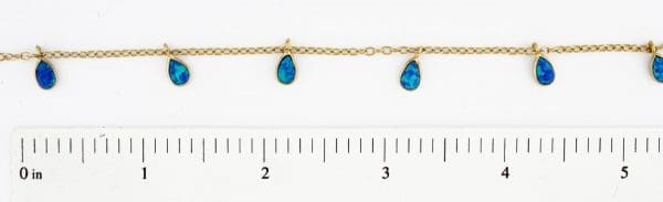 Lab Opal Teardrop Dangle