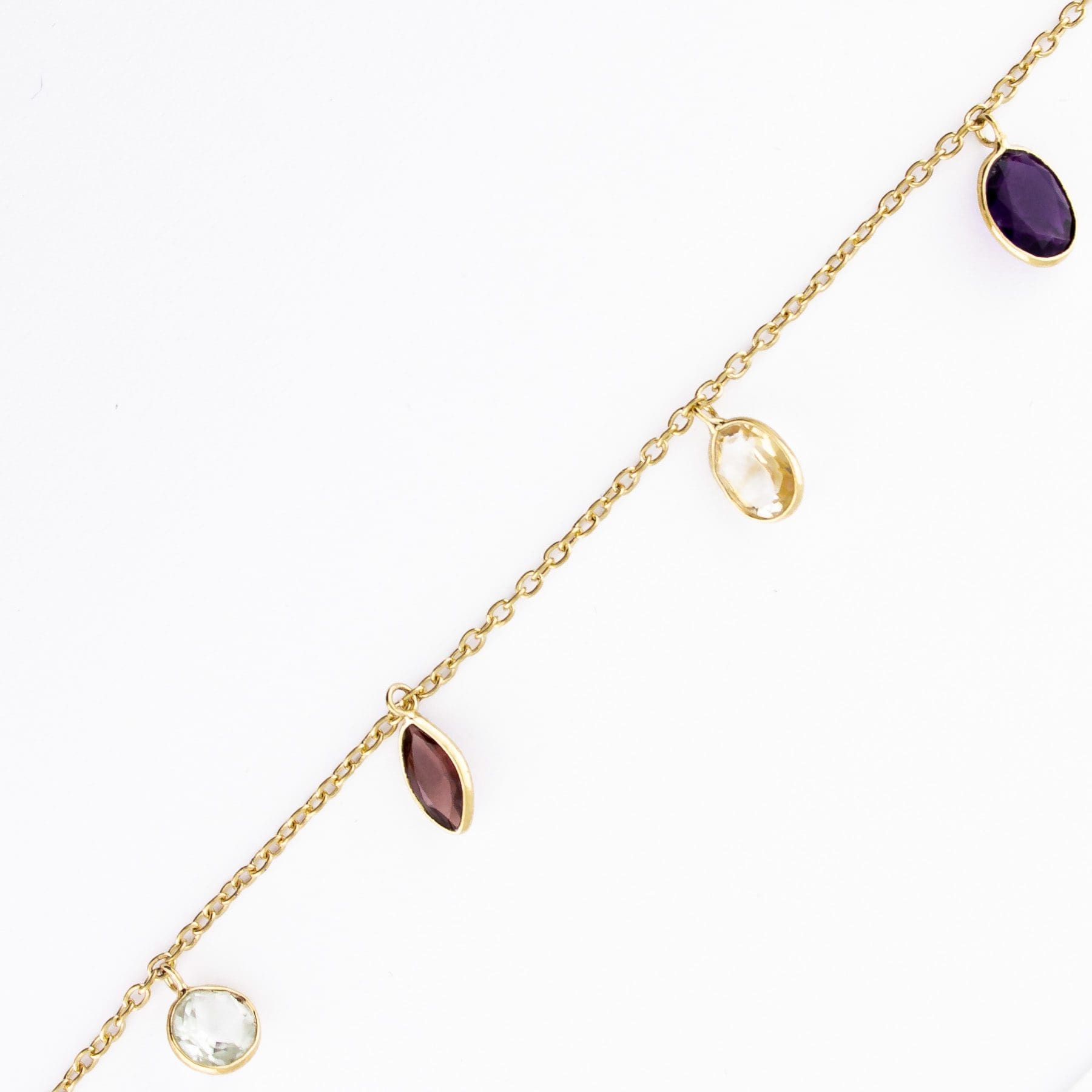 Multi Color Gemstone Teardrop Dangle