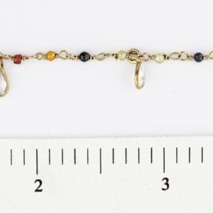 P.S. CZ Dangle Mini plus Multicolor Gemstones