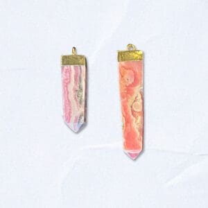 Electroformed Rhodochrosite Points