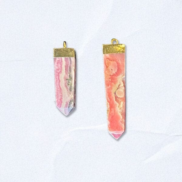 Electroformed Rhodochrosite Points